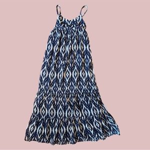 Red Camel Kids Blue Spaghetti Strap Maxi Dress Size Medium Girls